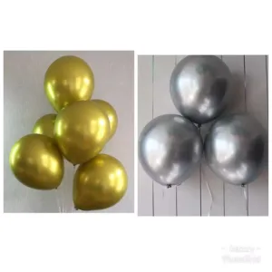 Chrome Gold And Silver Balloons
