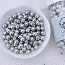 Silver Sugar Pearls 4mm