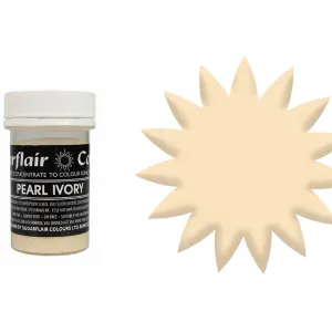 Sugarflair Pearl Ivory Pastel Paste Colour 25g