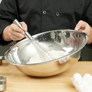 Stainless steel mixing bowl & whisk