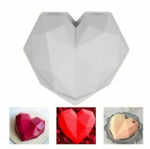 large 3D Geo heart Mold