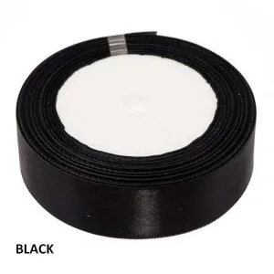 Black Satin Ribbon