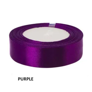 Purple Satin Ribbon