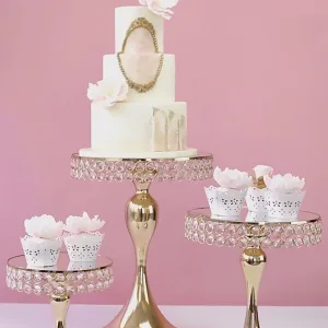 Gold Cake Stands Set