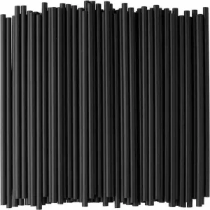 Black Dowel Straws