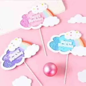 Happy Birthday Shaker Topper