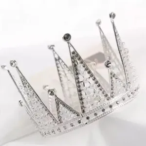 Silver Tiara Cake Topper
