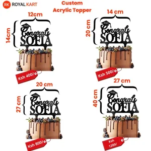 Customized Acrylic Toppers