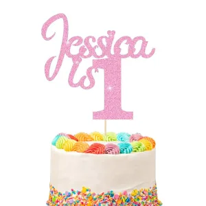 Customized Glitter Cake toppers