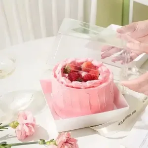 6 inch Dessert Cake Box with Clear Lid