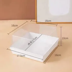 6 inch Dessert Cake Box with Clear Lid