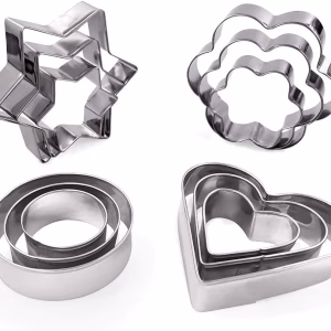 12PCS Stainless Steel Cookie Cutters Set