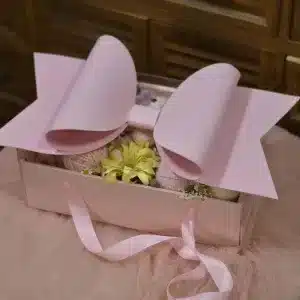 Pink Flower and Cake Box
