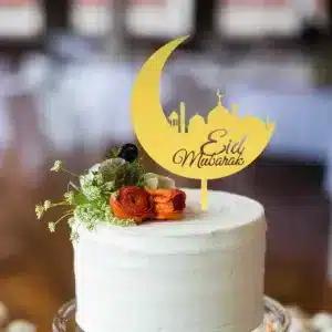 Eid Mubarak Cake Topper